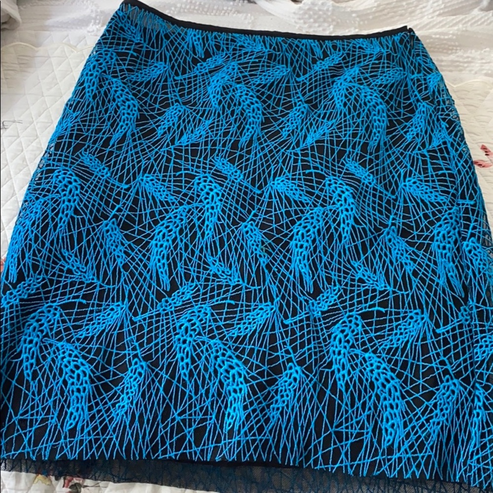 Per Se Black and white Webbed Pencil Skirt/ size 6